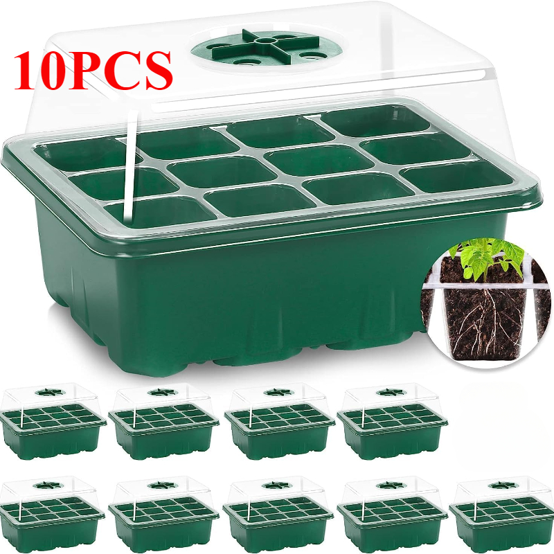 Dome Propagation Kit - 10 قطعة صواني الشتلات البذور كاتب