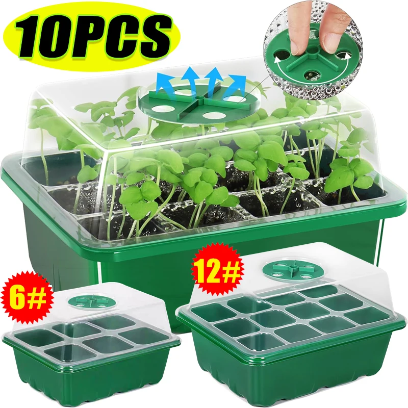 Dome Propagation Kit - صواني زراعة بـ 6/12 خلية، طقم
