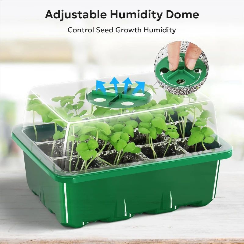Dome Propagation Kit - 10 قطع/5 قطع صواني شتلات، طقم