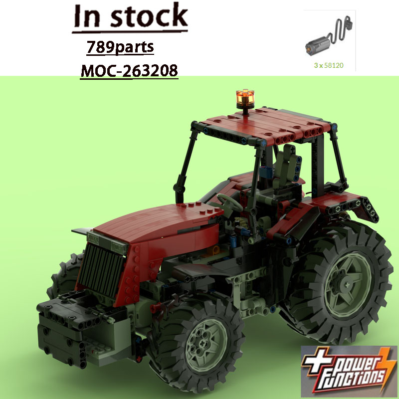 Urban Farming Building - MOC-263208 نموذج جرار زراعي حضري أحمر