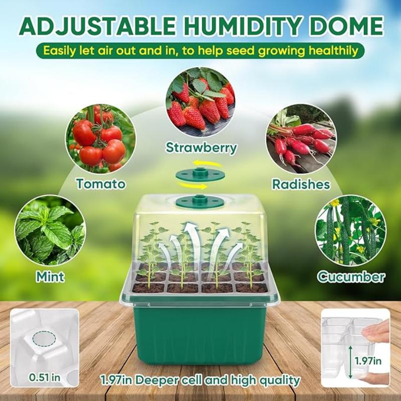 صينية بداية البذور ذاتية السقي - مراجعة Dome Propagation Kit وسعره