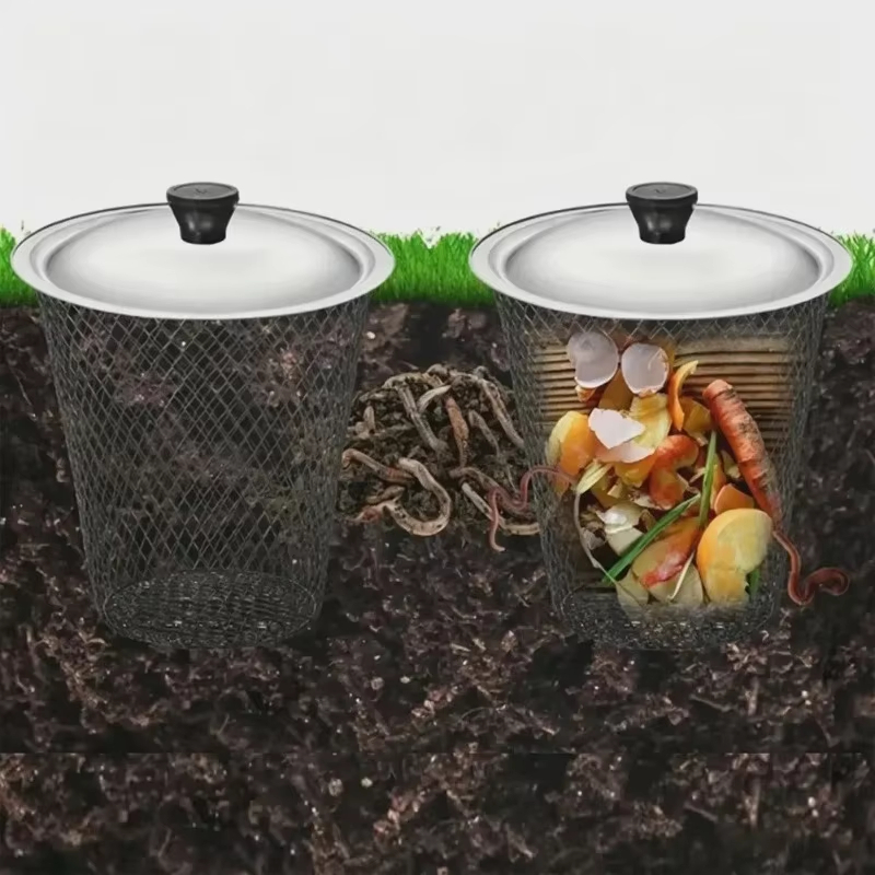 1/2 قطعة مهوية سماد دودية معدن - مراجعة Urban Farming Gardening وسعره