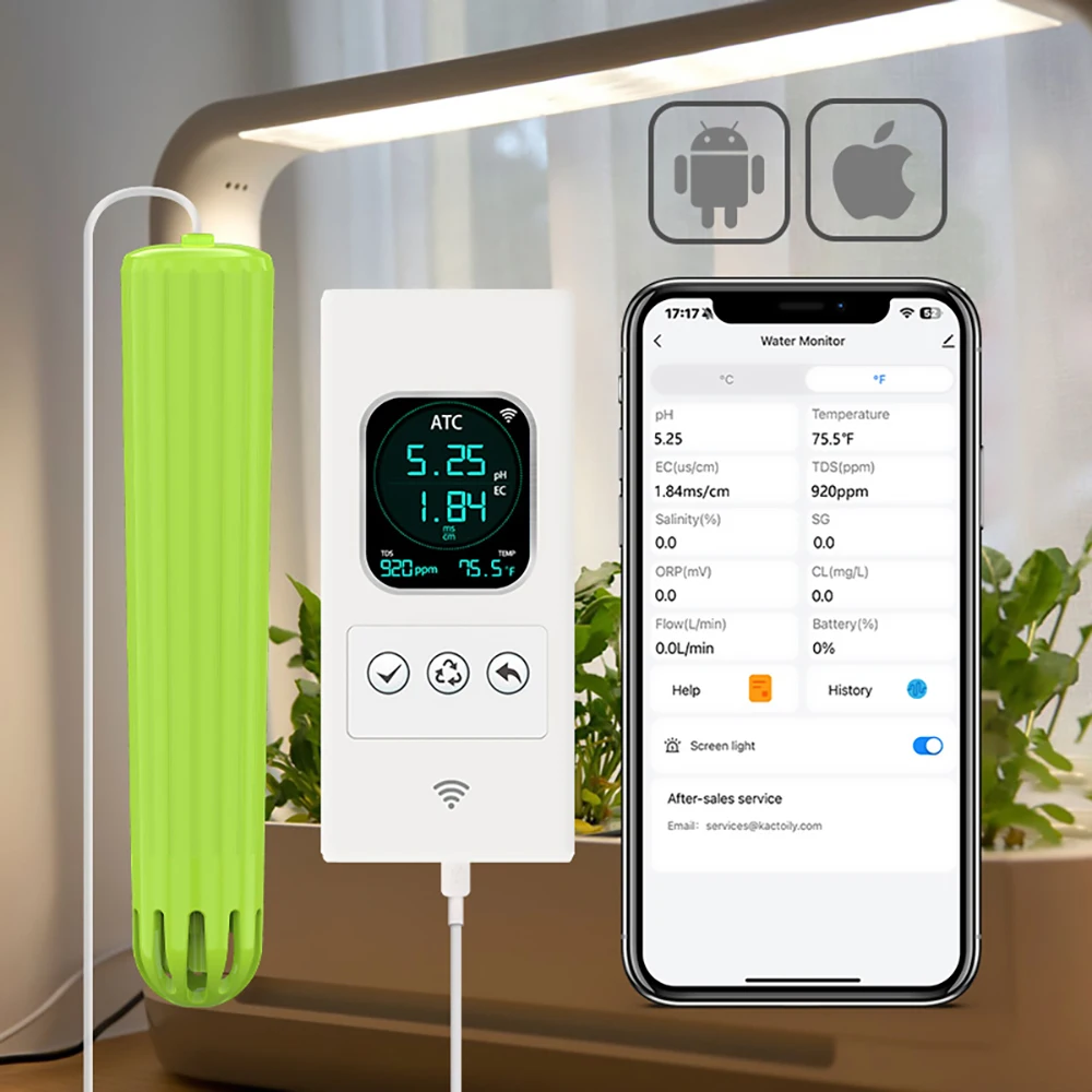 Kactoily 4-in-1 WiFi Sensor Ur - مراجعة Urban Farming Gardening وسعره