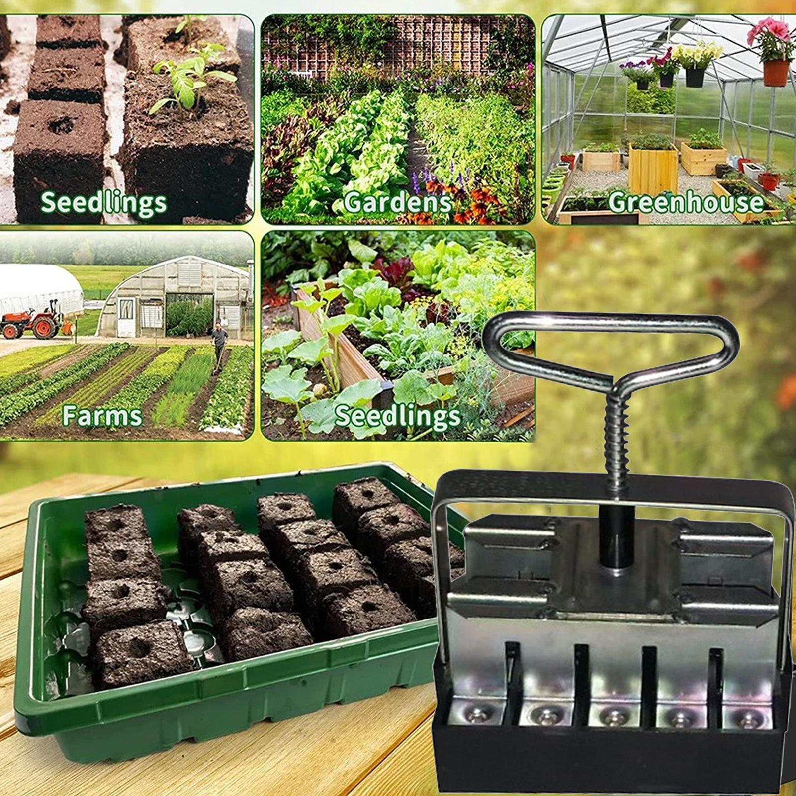 أداة تشكيل كتل التربة بمقبض مر - مراجعة Urban Farming Gardening وسعره
